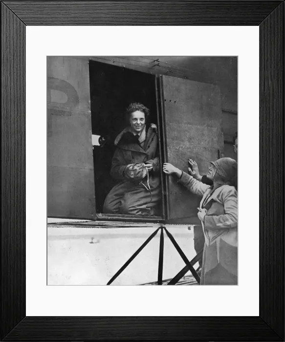 Framed Print : Amelia Earhart Framed Print : Amelia Earhart