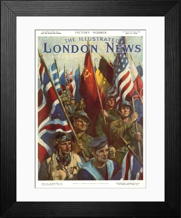 Framed Print : ILN VE Day number Framed Print : ILN VE Day number