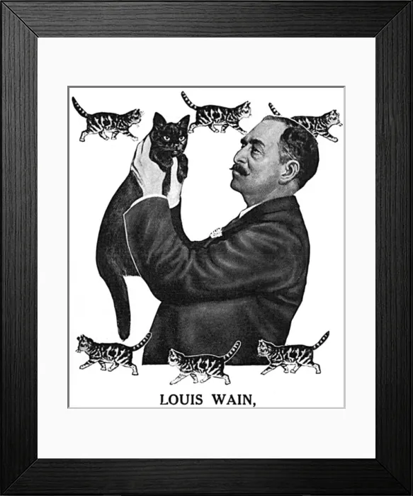 Framed Print : Portrait of Louis Wain Framed Print : Portrait of Louis Wain