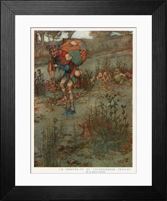 Framed Print : A Snapper-up of Unconsidered Trifles by William Heath Robins