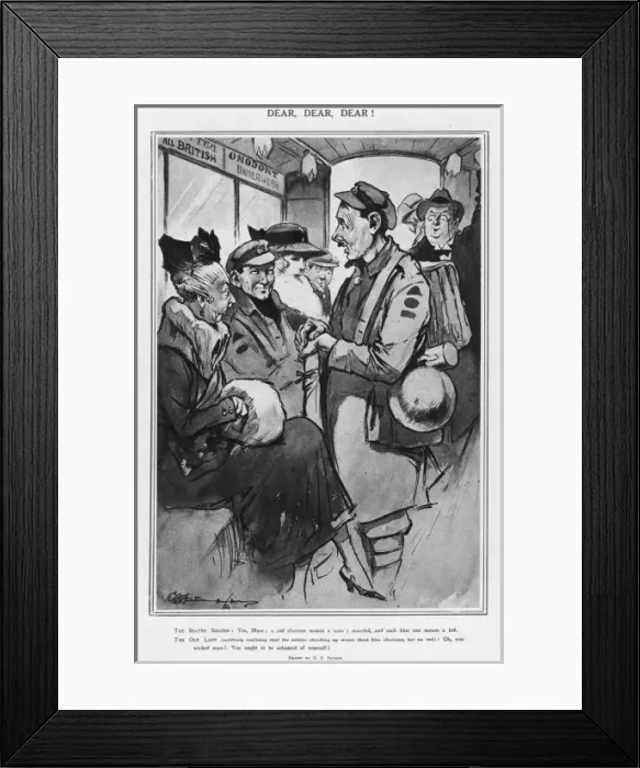 Framed Print : Dear, Dear, Dear! by G. E. Studdy Framed Print : Dear, Dear, Dear! by G. E. Studdy