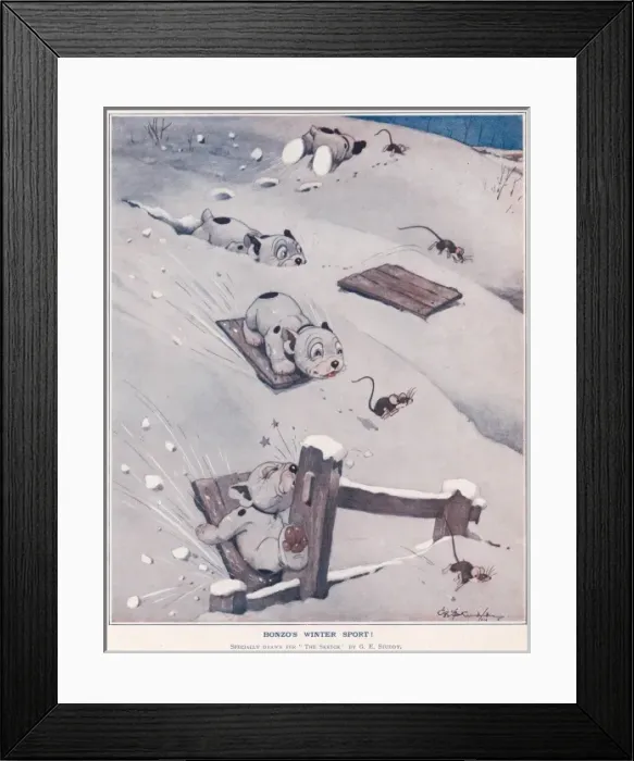 Framed Print : This Weeks Studdy - Bonzos Winter Sport Framed Print : This Weeks Studdy - Bonzos Winter Sport