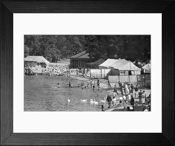 Framed Print : Serpentine Lido, 1938