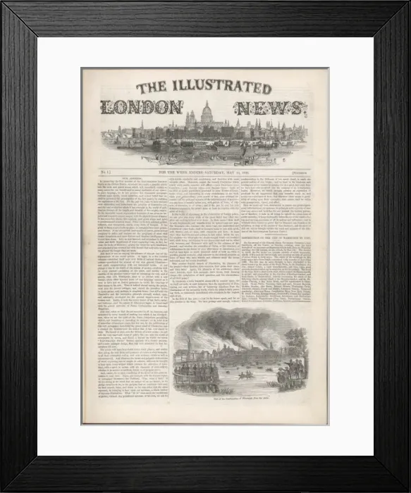 Framed Print : The first Illustrated London News Framed Print : The first Illustrated London News