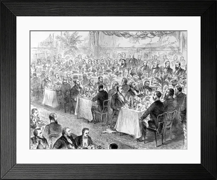 Framed Print : The Municipal Corporations Jubilee Banquet at the Freemason Framed Print : The Municipal Corporations Jubilee Banquet at the Freemason