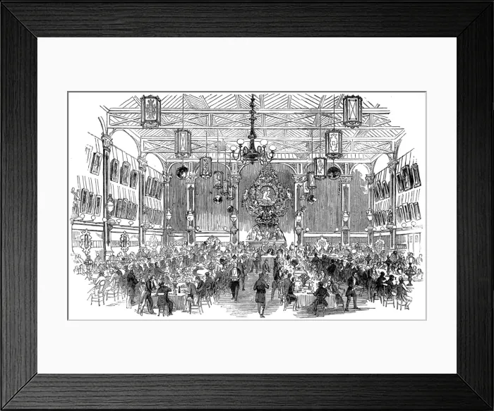 Framed Print : The Metropolitan Sanitary Association Dinner, at Soyers Sy Framed Print : The Metropolitan Sanitary Association Dinner, at Soyers Sy