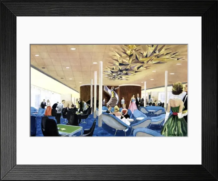 Framed Print : Canberra: The First Class Lounge