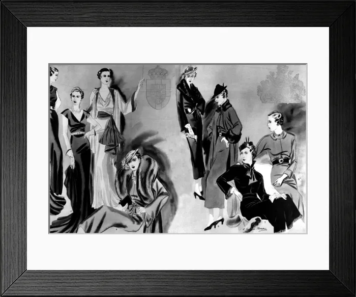 Framed Print : The Duchess of Kent as a Leader of Fashion Framed Print : The Duchess of Kent as a Leader of Fashion