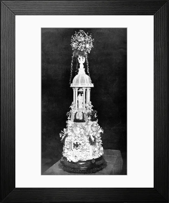 Framed Print : Wedding cake of Prince Arthur of Connaught and his bride Framed Print : Wedding cake of Prince Arthur of Connaught and his bride