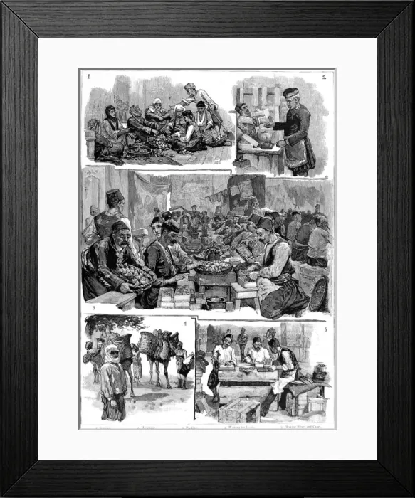 Framed Print : Fig Industry in Smyrna