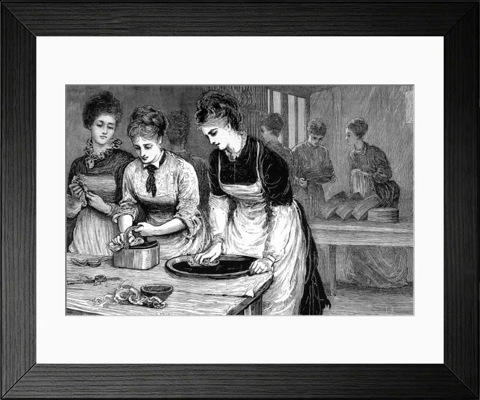 Framed Print : National Training School of Cookery at South Kensington. Mo Framed Print : National Training School of Cookery at South Kensington. Mo