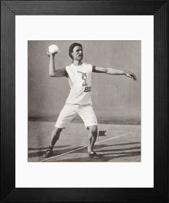 Framed Print : Stone Putting - Olympic Games 1906 Framed Print : Stone Putting - Olympic Games 1906