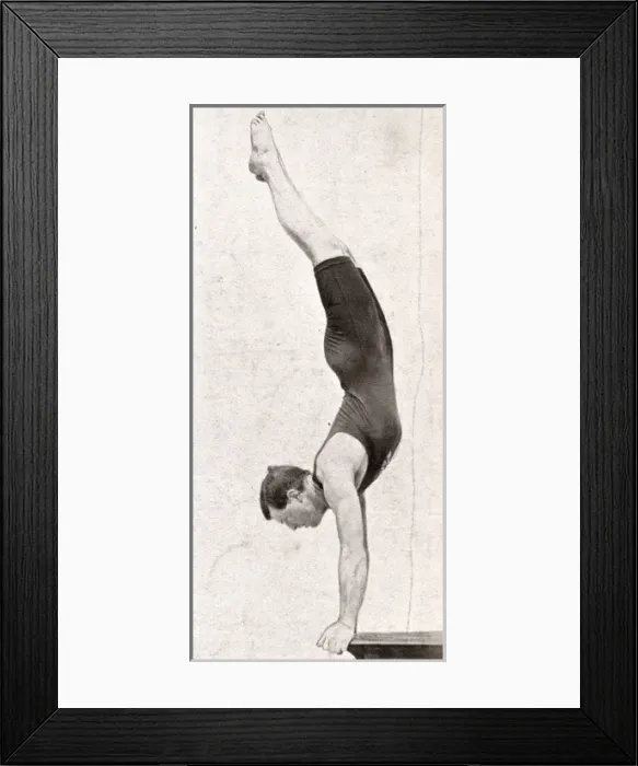 Framed Print : Handspring dive - 1906 Olympic Games Framed Print : Handspring dive - 1906 Olympic Games