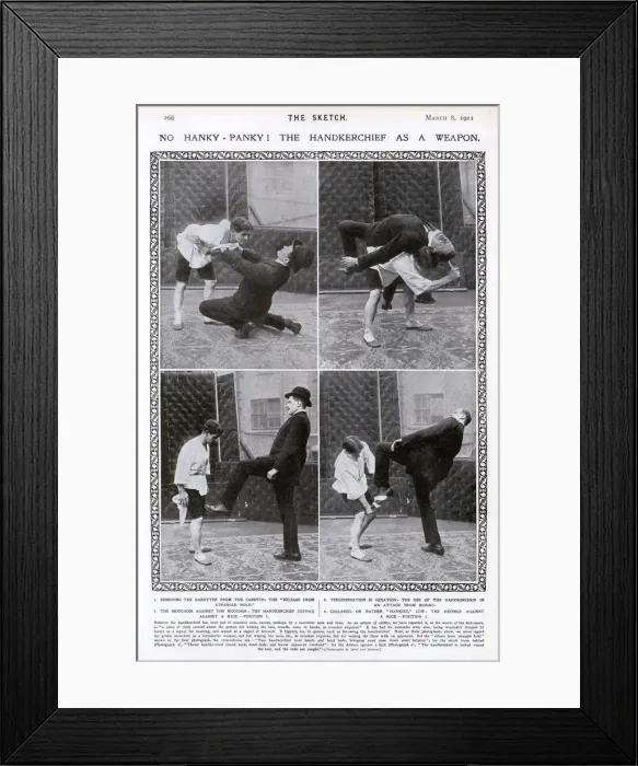 Framed Print : No Hanky-Panky! The Handkerchief as a weapon Framed Print : No Hanky-Panky! The Handkerchief as a weapon