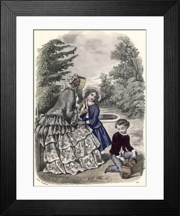 Framed Print : Early nineteenth century fashions Framed Print : Early nineteenth century fashions