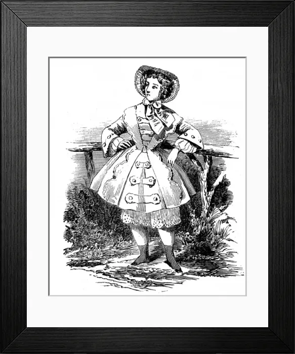 Framed Print : Paris fashions for September, 1851
