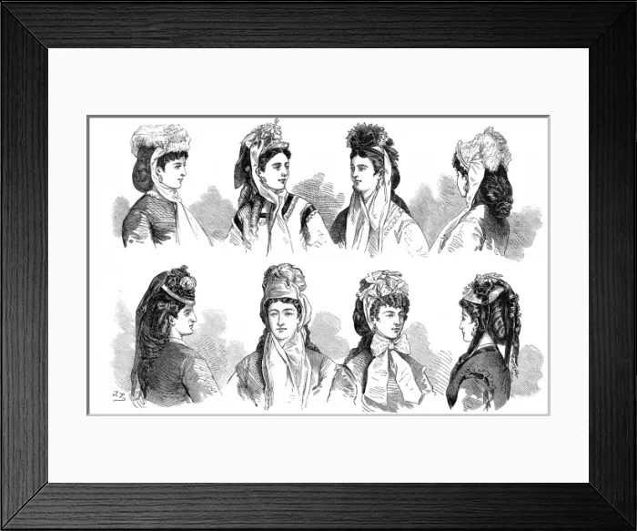 Framed Print : Fashions for June, 1870 Framed Print : Fashions for June, 1870