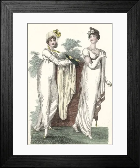 Framed Print : Early nineteenth century fashions Framed Print : Early nineteenth century fashions