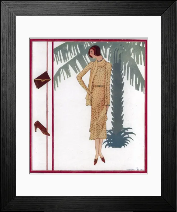 Framed Print : Tatler fashions for February 1930, by Gordon Conway Framed Print : Tatler fashions for February 1930, by Gordon Conway