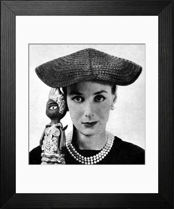 Framed Print : Ann Michelle Hat Design, 1955 Framed Print : Ann Michelle Hat Design, 1955
