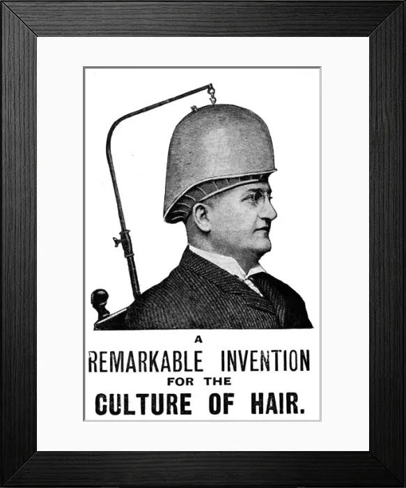 Framed Print : Evans Vacuum Cap advertisement, 1906 Framed Print : Evans Vacuum Cap advertisement, 1906