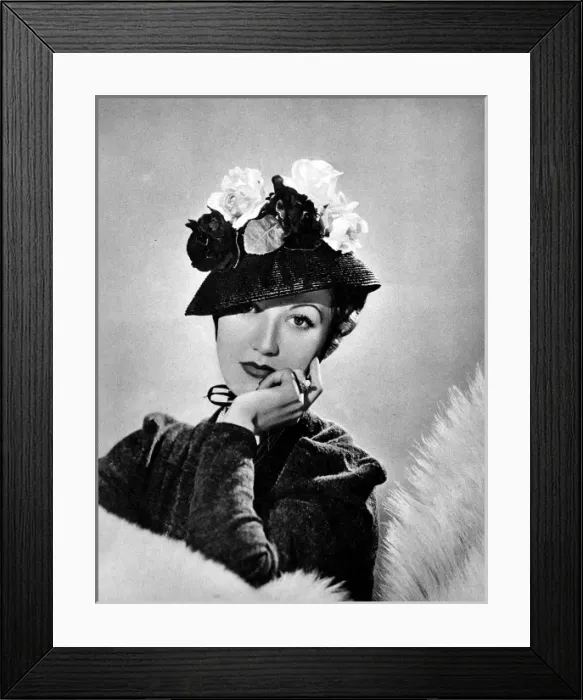 Framed Print : Head-wear fashions for Spring 1939 Framed Print : Head-wear fashions for Spring 1939