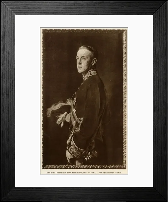 Framed Print : A portrait of Captain Lord Chelmsford after his appointment Framed Print : A portrait of Captain Lord Chelmsford after his appointment