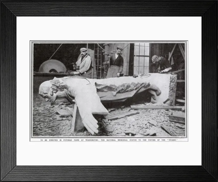 Framed Print : The sculpting of the Titanic Statue designed by Mrs Harry Payne Whitney Framed Print : The sculpting of the Titanic Statue designed by Mrs Harry Payne Whitney