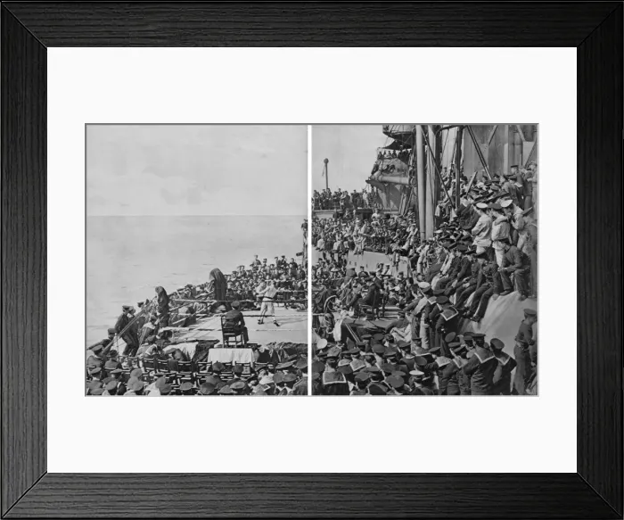 Framed Print : Boxing on board a battleship Framed Print : Boxing on board a battleship