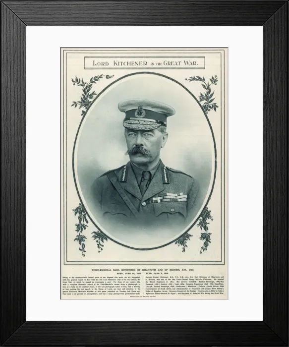 Framed Print : Lord Kitchener in the Great War Framed Print : Lord Kitchener in the Great War