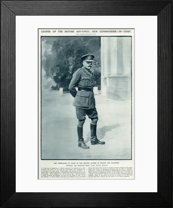Framed Print : General Sir Douglas Haig, G. C. B, K. C. I. E, K. C. V Framed Print : General Sir Douglas Haig, G. C. B, K. C. I. E, K. C. V