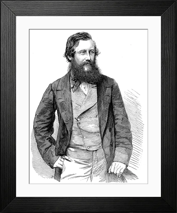 Framed Print : John Hanning Speke (1827-1864) Framed Print : John Hanning Speke (1827-1864)