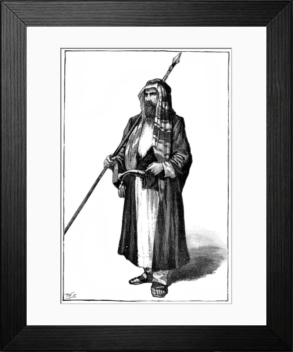 Framed Print : Sir Richard Francis Burton disguised as a Pathan, c. 1853 Framed Print : Sir Richard Francis Burton disguised as a Pathan, c. 1853