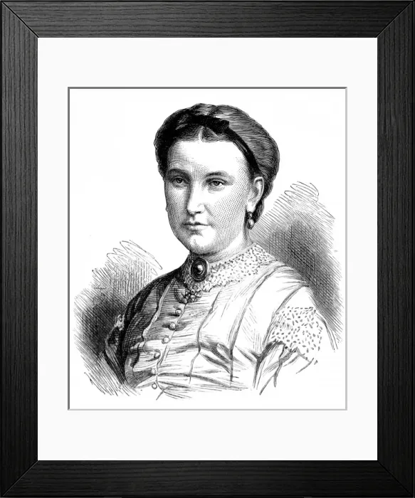 Framed Print : Lady Florence Baker (1841-1916) Framed Print : Lady Florence Baker (1841-1916)