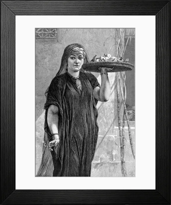 Framed Print : A Fruit-Woman of Cairo Framed Print : A Fruit-Woman of Cairo