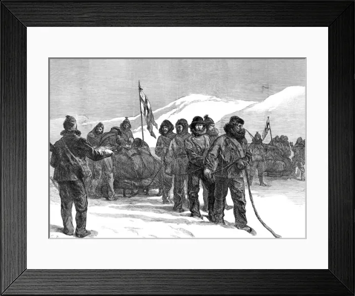 Framed Print : The Western Sledge Party of the British Arctic Expedition, 1 Framed Print : The Western Sledge Party of the British Arctic Expedition, 1