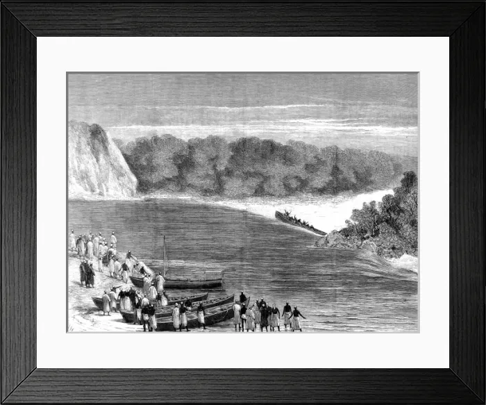 Framed Print : The Death of Kalulu, Kalulu Falls, Central Africa, 1876 Framed Print : The Death of Kalulu, Kalulu Falls, Central Africa, 1876