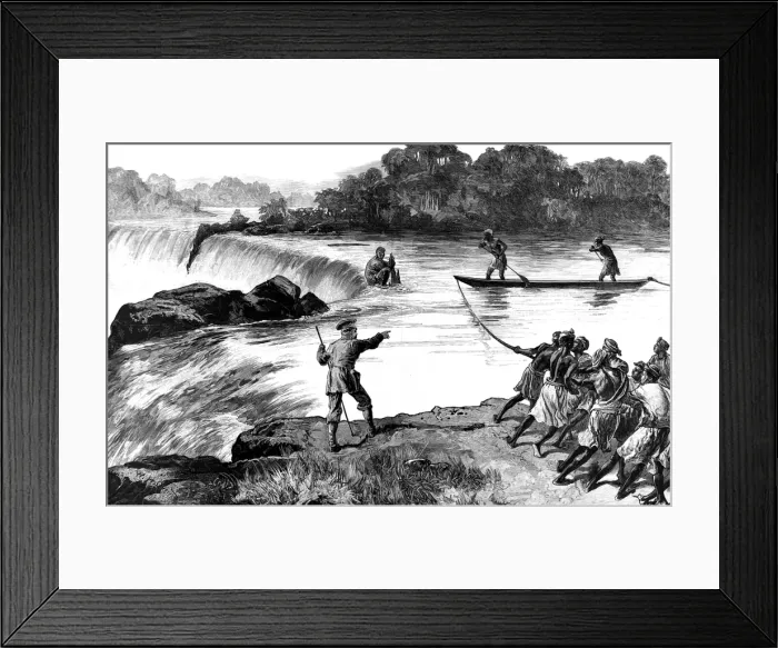 Framed Print : The Rescue of Zaidi; H. M. Stanleys Anglo-American Expeditio Framed Print : The Rescue of Zaidi; H. M. Stanleys Anglo-American Expeditio