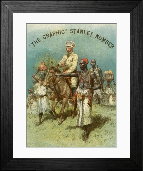 Framed Print : The Cover of The Graphic, H. M. Stanley Issue, 1890 Framed Print : The Cover of The Graphic, H. M. Stanley Issue, 1890