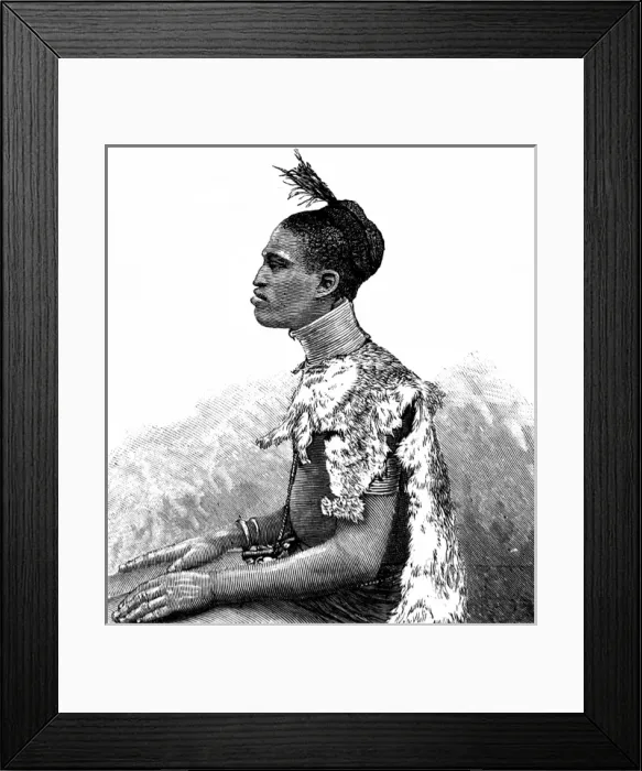 Framed Print : A Man of the Shuli Tribe, Sudan, c. 1887 Framed Print : A Man of the Shuli Tribe, Sudan, c. 1887