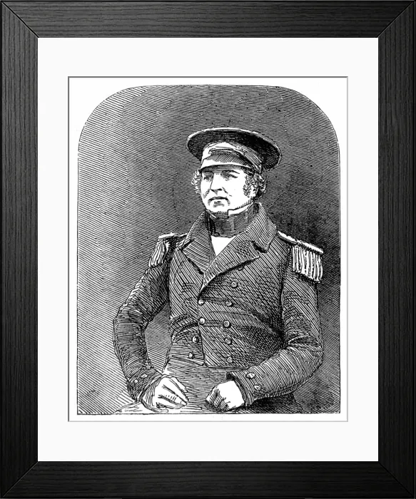 Framed Print : Captain Francis Crozier of HMS Terror, 1845 Framed Print : Captain Francis Crozier of HMS Terror, 1845