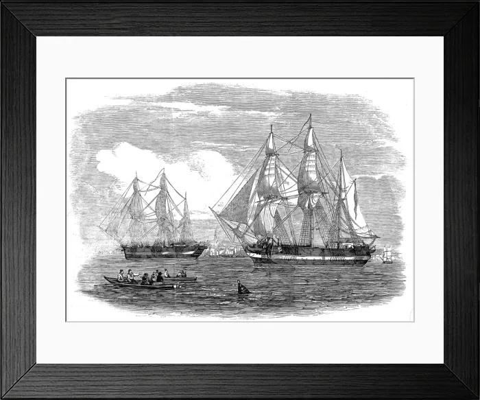 Framed Print : HMS Erebus and HMS Terror, 1845 Framed Print : HMS Erebus and HMS Terror, 1845