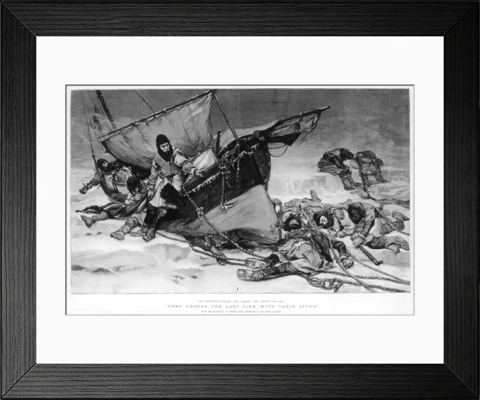 Framed Print : The End of Sir John Franklins Arctic Expedition, 1845 Framed Print : The End of Sir John Franklins Arctic Expedition, 1845