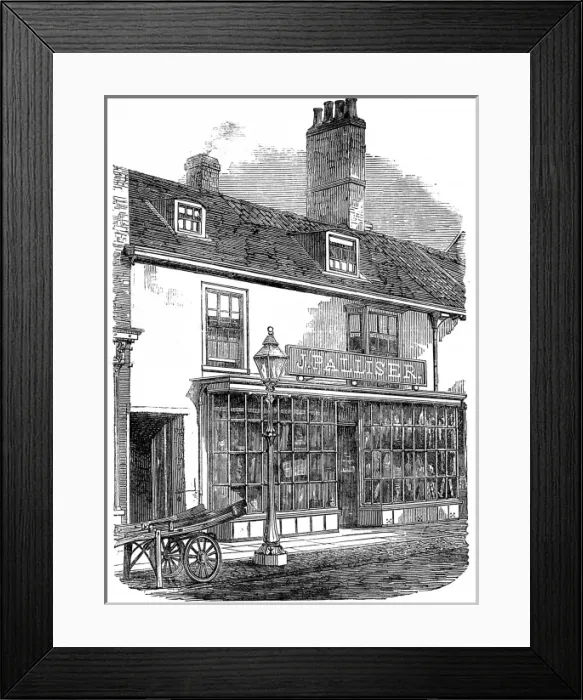 Framed Print : Birthplace of Sir John Franklin, Spilsby, Lincolnshire, 1859 Framed Print : Birthplace of Sir John Franklin, Spilsby, Lincolnshire, 1859