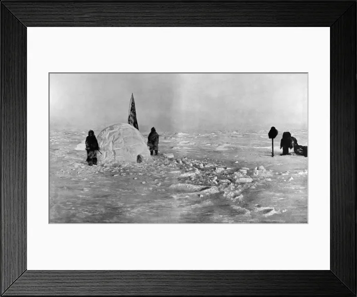 Framed Print : Cooks Expedition at the North Pole, 1908 Framed Print : Cooks Expedition at the North Pole, 1908