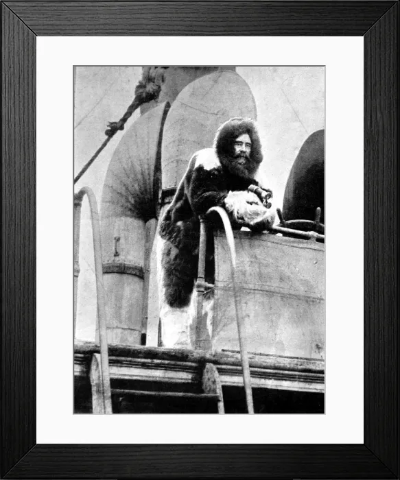 Framed Print : Robert E. Peary on the Roosevelt, 1909 Framed Print : Robert E. Peary on the Roosevelt, 1909