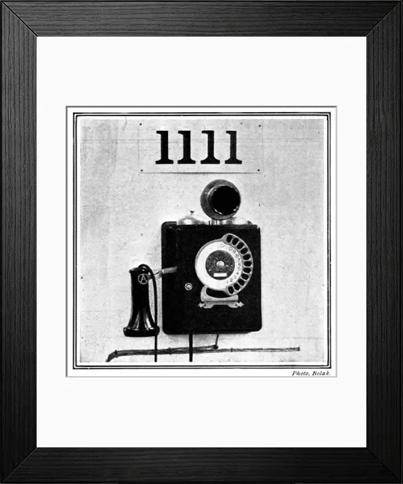 Framed Print : The First Modern Telephone, 1909