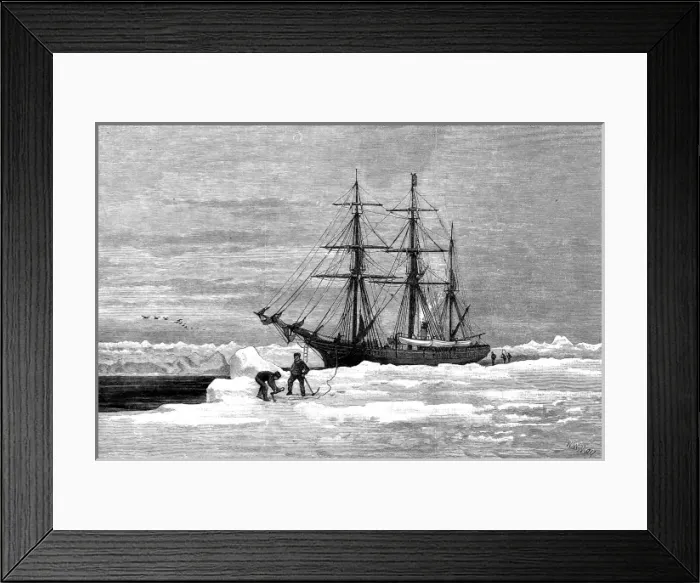 Framed Print : The Yacht Eira in the Arctic, 1881 Framed Print : The Yacht Eira in the Arctic, 1881