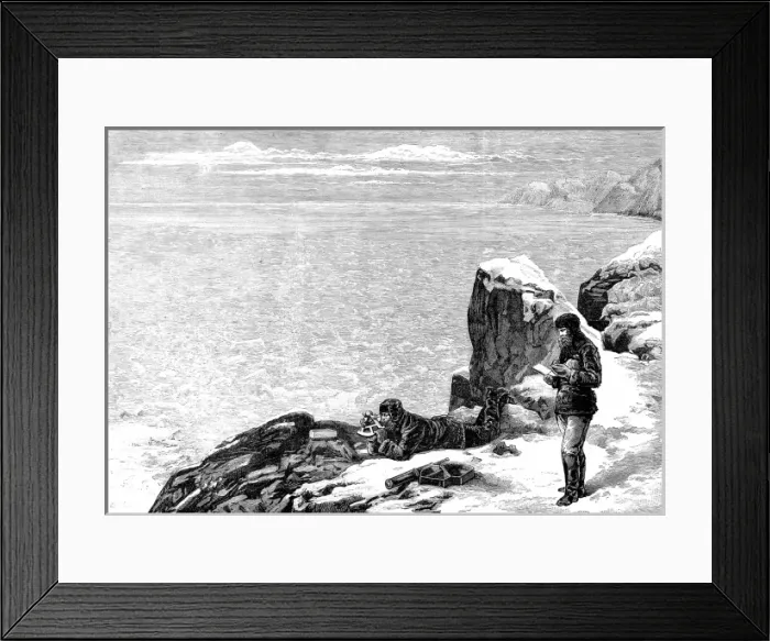 Framed Print : The Greely Arctic Expedition at its farthest point North, 18