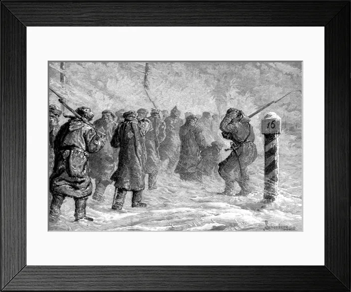 Framed Print : Russian Criminals in Siberia, 1882 Framed Print : Russian Criminals in Siberia, 1882